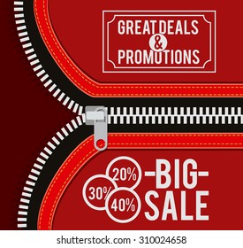 Zipper digital design, vector illustration eps 10