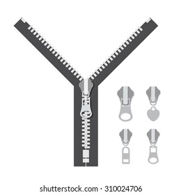 Zipper digital design, vector illustration eps 10
