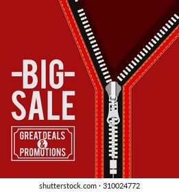 Zipper digital design, vector illustration eps 10