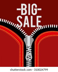 Zipper digital design, vector illustration eps 10
