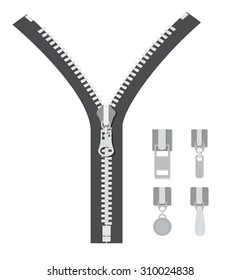 Zipper digital design, vector illustration eps 10