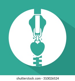 Zipper digital design, vector illustration eps 10