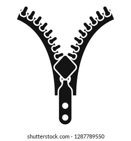 Zipper element icon. Simple illustration of zipper element vector icon for web design isolated on white background