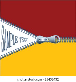 Zipper fashion, abstract background vector