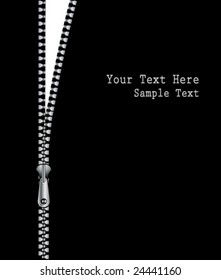 Zipper fashion vector background