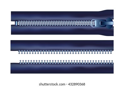 zipper for garment