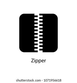 zipper icon. Element of minimalistic icon for mobile concept and web apps. Signs and symbols collection icon for websites, web design, mobile app on white background