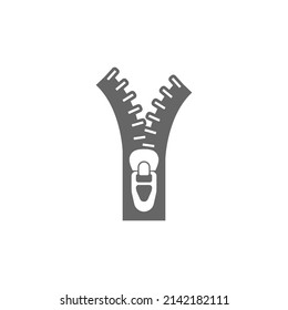 Zipper icon flat design illustration template vector