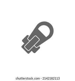 Zipper icon flat design illustration template vector