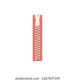 Zipper icon flat vector. Wool knit. Thread ball isolated
