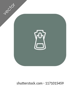 zipper icon - illustration