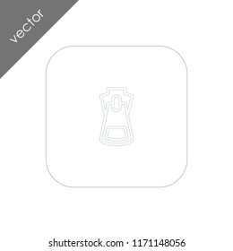 zipper icon - illustration