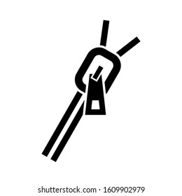 zipper icon isolated sign symbol vector illustration - high quality black style vector icons
