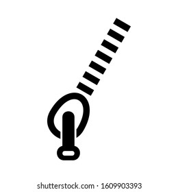 zipper icon isolated sign symbol vector illustration - high quality black style vector icons
