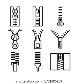 zipper icon or logo isolated sign symbol vector illustration - Collection of high quality black style vector icons
