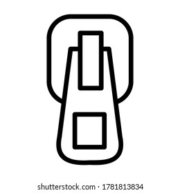zipper icon or logo isolated sign symbol vector illustration - high quality black style vector icons
