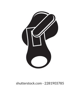 logotipo de icono de cremallera, diseño de ilustración