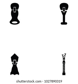 zipper icon set