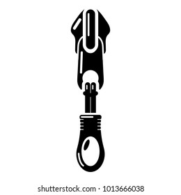 Zipper icon. Simple illustration of zipper vector icon for web
