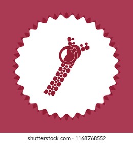 Zipper icon, vector design element