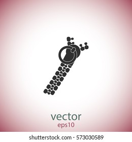 Zipper icon, vector design element