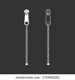zipper icon. Vector illustration. editable.