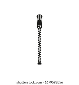 Zipper icon. Vector illustration. Flat design.