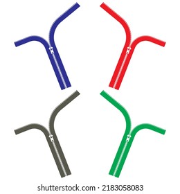 Ilustración del vector de iconos del cierre. Abrir conjunto Zip
