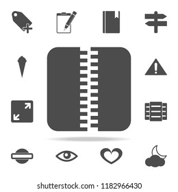 zipper icon. web icons universal set for web and mobile