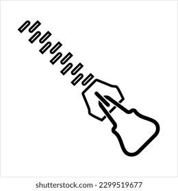 Zipper-Symbol, Zip Fastener-Symbol Vektorgrafik-Illustration