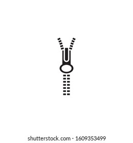 Zipper logo icon design for tailor business activity vector template