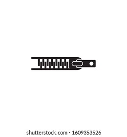 Zipper logo icon design for tailor business activity vector template
