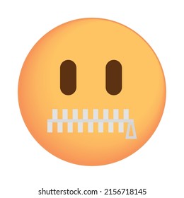 801 Zipper mouth emoji Images, Stock Photos & Vectors | Shutterstock