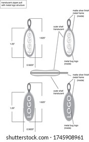 Zipper Pull Vector Tab Handel