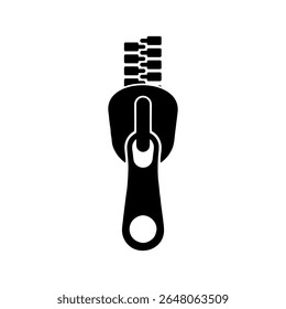 Zipper Puller icon. Illustration on white background for graphic and web design.