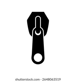 Zipper Puller icon. Illustration on white background for graphic and web design.