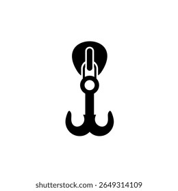 Zipper Puller icon. Illustration on white background for graphic and web design.