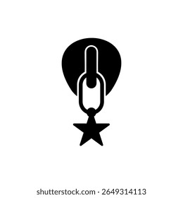Icono de tirador de cremallera. Ilustración sobre fondo blanco para gráfico y Diseño web.