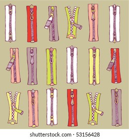zipper seamless pattern