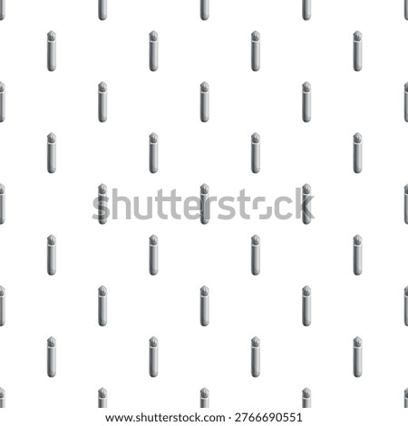 Zipper sliders forming a repetitive uniform design on a white background
