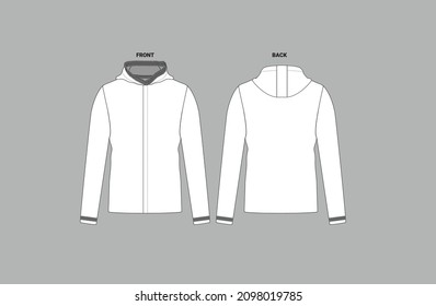 zipper soft shell jacket with cap