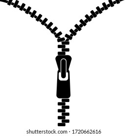 La cremallera está encendida o apagada,Ilustración vectorial