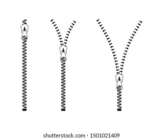 Zipper vector design isolated on white background. vector illustration