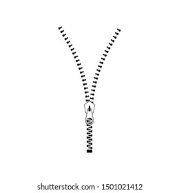 Zipper vector design isolated on white background. vector illustration