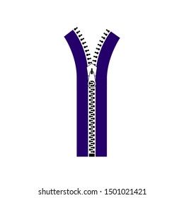 Zipper vector design isolated on white background. vector illustration