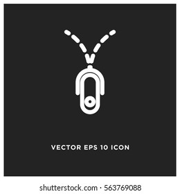 Zipper vector icon