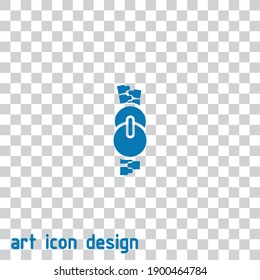 icono del vector de cremallera en un fondo abstracto