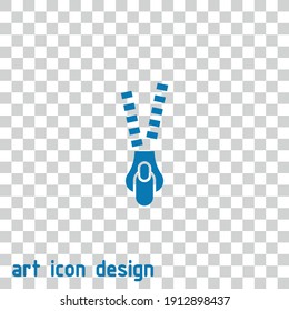 icono del vector de cremallera en un fondo abstracto