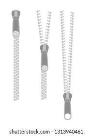 Zipper. vector illustration