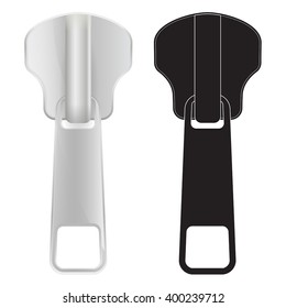 Zipper. Vector illustration on white background